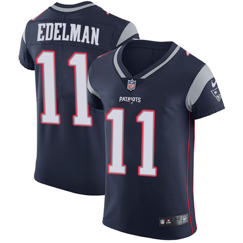 Patriots #11 Julian Edelman Navy Blue Team Color Men's Stitched Vapor Untouchable Elite Jersey
