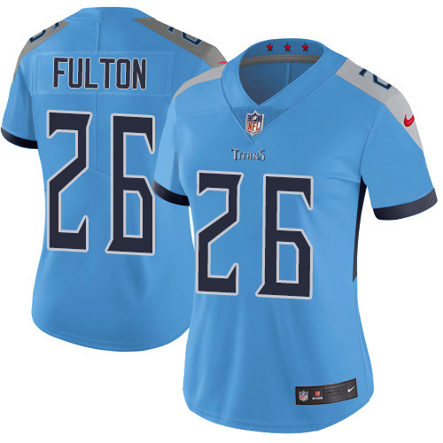 Tennessee Titans #26 Kristian Fulton Light Blue Alternate Women's Stitched Vapor Untouchable Limited Jersey Womens