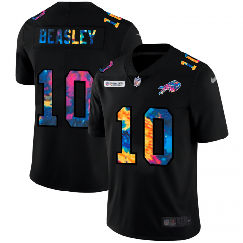 Buffalo Buffalo Bills #10 Cole Beasley Men's Multi-Color Black 2020 Crucial Catch Vapor Untouchable Limited Jersey Men's