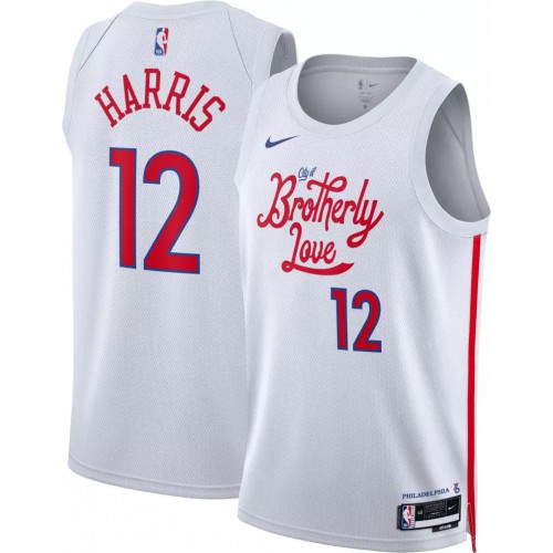 Philadelphia Philadelphia 76ers #12 Tobias Harris Unisex White 2022-23 Swingman Jersey - City Edition Mens