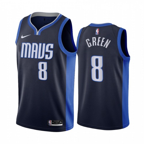 Dallas Dallas Mavericks #8 Josh Green Navy Youth Swingman 2020-21 Earned Edition Jersey Youth