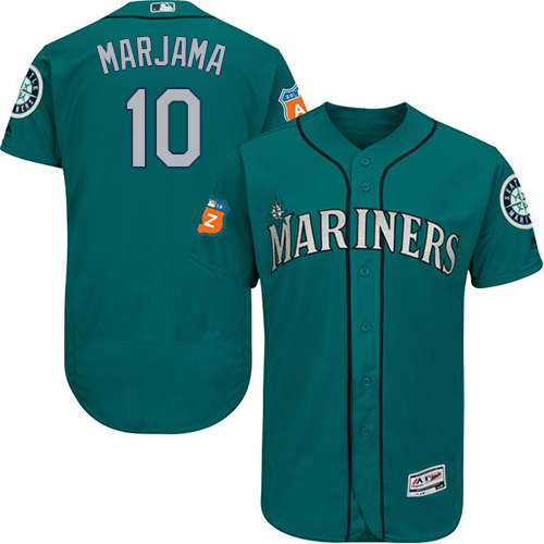 Seattle Mariners #10 Mike Marjama Green Flexbase Authentic Collection Stitched Jersey Men's