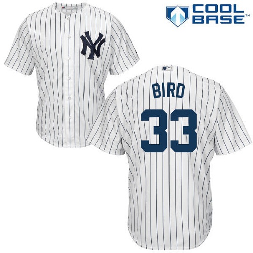 New York Yankees #33 Greg Bird White Cool Base Stitched Youth Jersey Youth