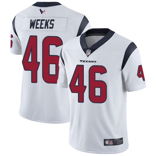 Houston Texans #46 Jon Weeks White Men's Stitched Vapor Untouchable Limited Jersey Men's