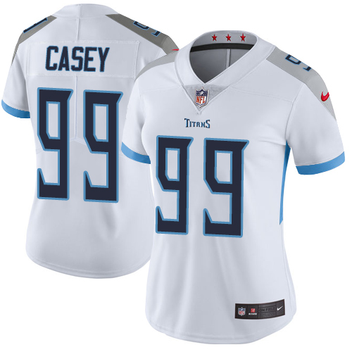 Tennessee Titans #99 Jurrell Casey White Women's Stitched Vapor Untouchable Limited Jersey Womens