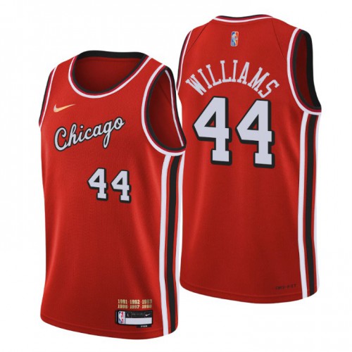 Chicago Chicago Bulls #44 Patrick Williams Mens Red 2021/22 Swingman Jersey - City Edition Mens