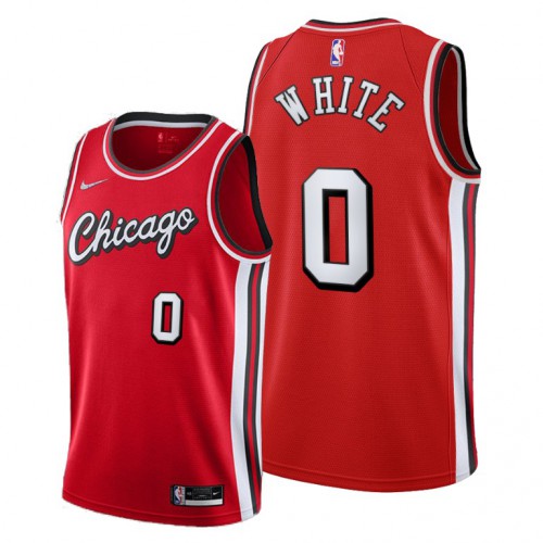 Chicago Chicago Bulls #0 Coby White Womens 2021-22 City Edition Red Jersey Womens