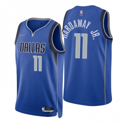 Dallas Mavericks #11 Tim Hardaway Blue Mens 2021-22 75th Anniversary Diamond Swingman Jersey - Icon Edition Mens