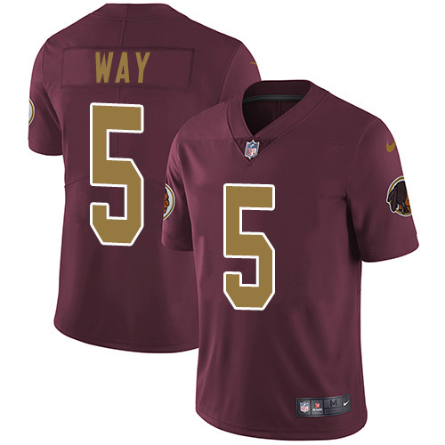 Washington Commanders #5 Tress Way Burgundy Alternate Men's Stitched Vapor Untouchable Limited Jersey Men's