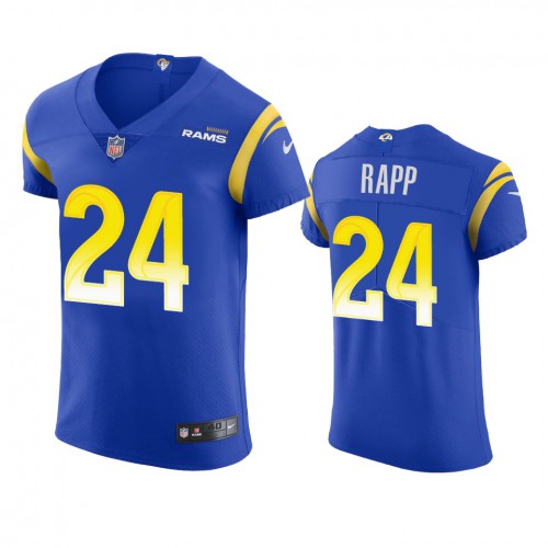 Los Angeles Los Angeles Rams #24 Taylor Rapp Men's Vapor Elite Player Jersey - Royal Men's