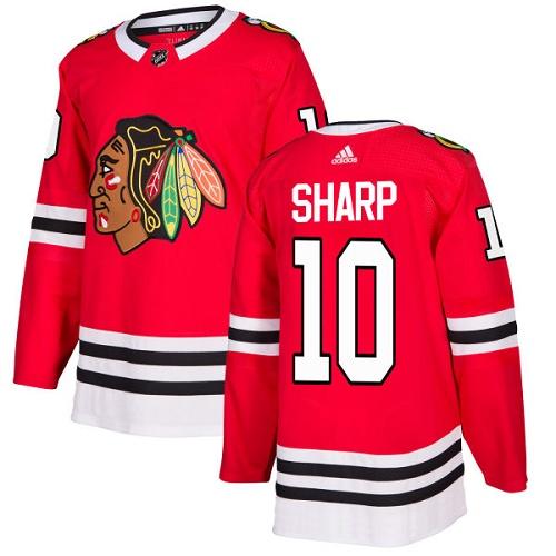 Adidas Chicago Blackhawks #10 Patrick Sharp Red Home Authentic Stitched Youth Jersey Youth