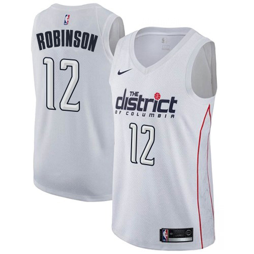 Washington Wizards #12 Jerome Robinson White Swingman City Edition Jersey Mens
