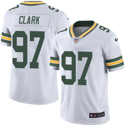 Green Bay Packers #97 Kenny Clark White Men's Stitched Vapor Untouchable Limited Jersey Men's