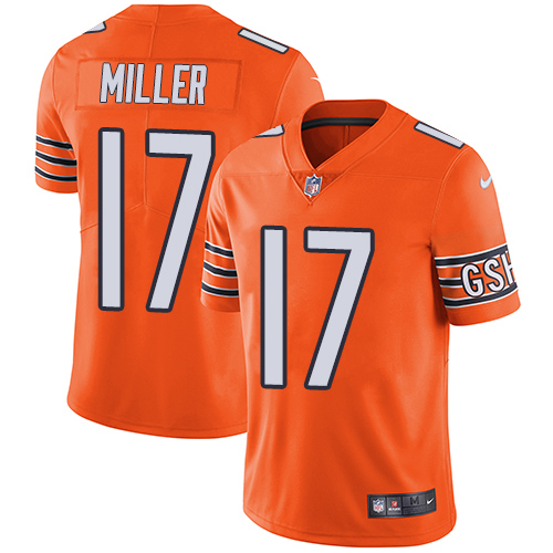 Chicago Bears #17 Anthony Miller Orange Youth Stitched Limited Rush Jersey Youth