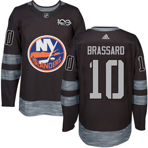 Adidas New York Islanders #10 Derek Brassard Black 1917-2017 100th Anniversary Stitched Jersey Men's