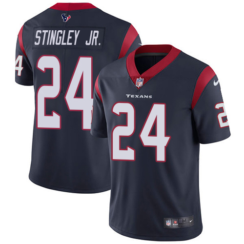 Texans #24 Derek Stingley Jr. Navy Blue Team Color Men's Stitched Vapor Untouchable Limited Jersey