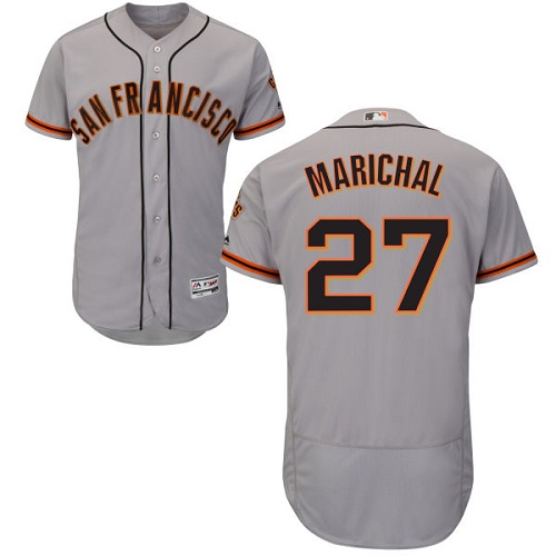 San Francisco Giants #27 Juan Marichal Grey Flexbase Authentic Collection Road Stitched Jersey Men's