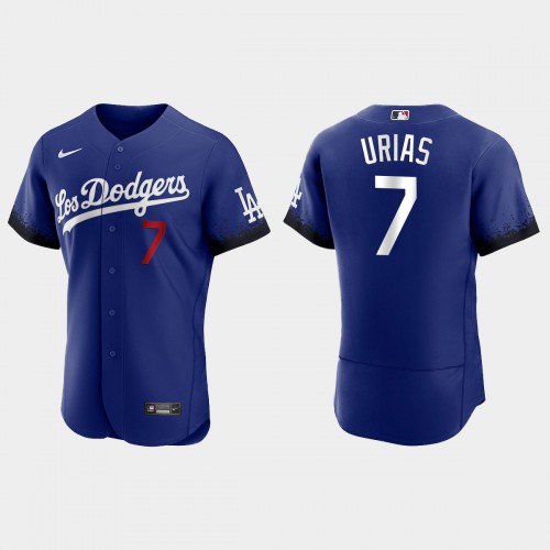 Los Angeles Los Angeles Dodgers #7 Julio Urias Men's 2021 City Connect Authentic Jersey Royal Men's