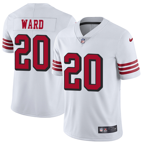 San Francisco 49ers #20 Jimmie Ward White Rush Men's Stitched Vapor Untouchable Limited Jersey Men's