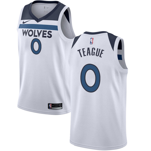 Minnesota Timberwolves #0 Jeff Teague White Youth Swingman Association Edition Jersey Youth
