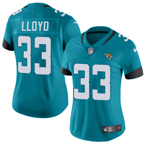 Jaguars #33 Devin Lloyd Teal Green Alternate Women's Stitched Vapor Untouchable Limited Jersey