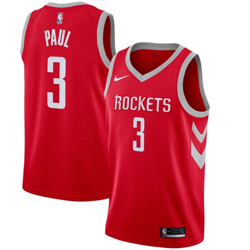 Houston Rockets #3 Chris Paul Red Swingman Icon Edition Jersey Mens