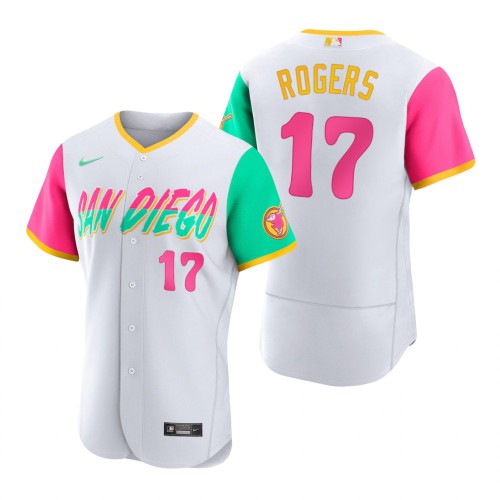 San Diego San Diego Padres #17 Taylor Rogers 2022 City Connect Men's Authentic Jersey - White Men's