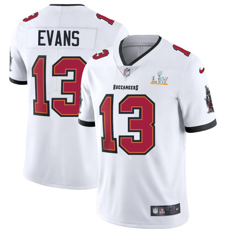 Tampa Bay Buccaneers #13 Mike Evans Youth Super Bowl LV Bound White Vapor Limited Jersey
