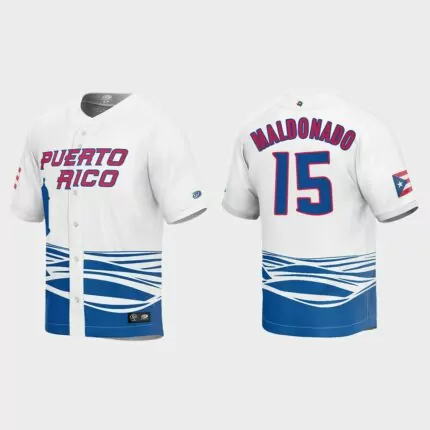 Martin Maldonado Puerto Rico Baseball 2023 World Baseball Classic Jersey – White