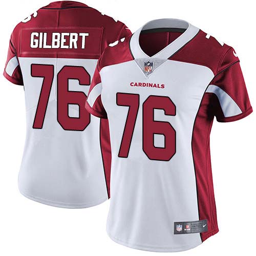 Cardinals #76 Marcus Gilbert White Women's Stitched Vapor Untouchable Limited Jersey