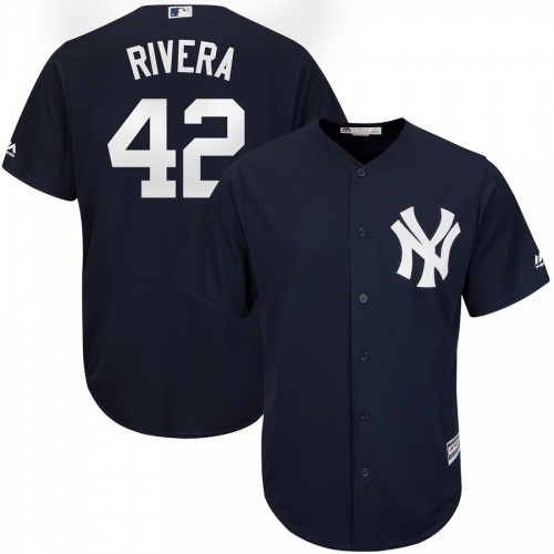 New York New York Yankees #42 Mariano Rivera Majestic 2019 Hall of Fame Cool Base Player Jersey Navy Men's