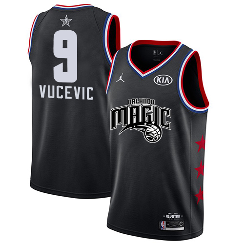 Orlando Magic #9 Nikola Vucevic Black Youth Jordan Swingman 2019 All-Star Game Jersey Youth
