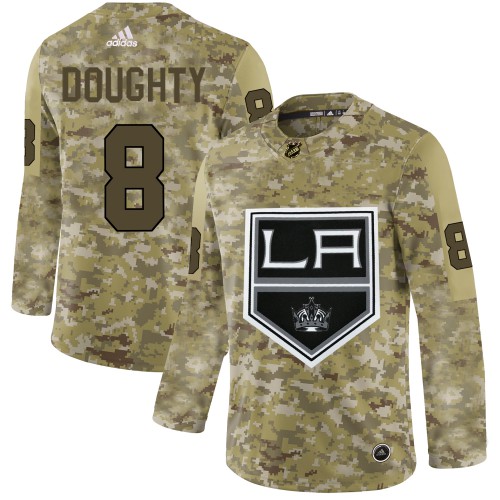Adidas Los Angeles Kings #8 Drew Doughty Camo Authentic Stitched Jersey Men's