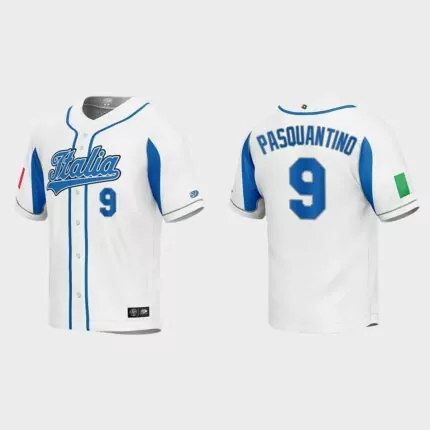 Vinnie Pasquantino Italy Baseball 2023 World Baseball Classic Jersey – White