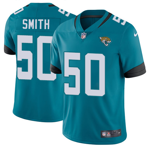 Jacksonville Jaguars #50 Telvin Smith Teal Green Alternate Men's Stitched Vapor Untouchable Limited Jersey Men's
