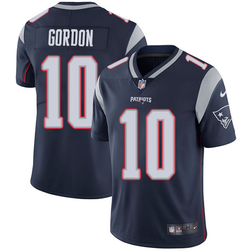New England Patriots #10 Josh Gordon Navy Blue Team Color Men's Stitched Vapor Untouchable Limited Jersey Men's