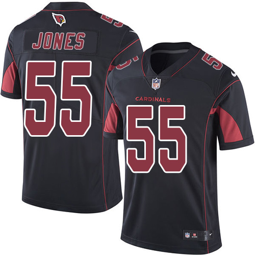 Arizona Cardinals #55 Chandler Jones Black Youth Stitched Limited Rush Jersey Youth
