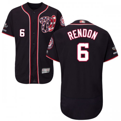 Washington Nationals #6 Anthony Rendon Navy Blue Flexbase Authentic Collection 2019 World Series Champions Stitched Jersey Men's