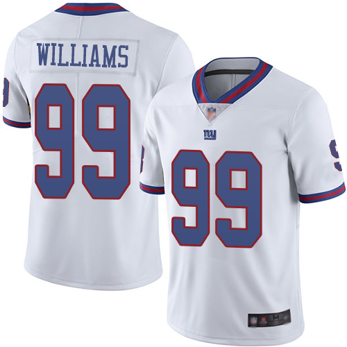 New York Giants #99 Leonard Williams White Men's Stitched Limited Rush Jersey Men's