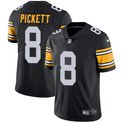 Steelers #8 Kenny Pickett Black Alternate Men's Stitched Vapor Untouchable Limited Jersey