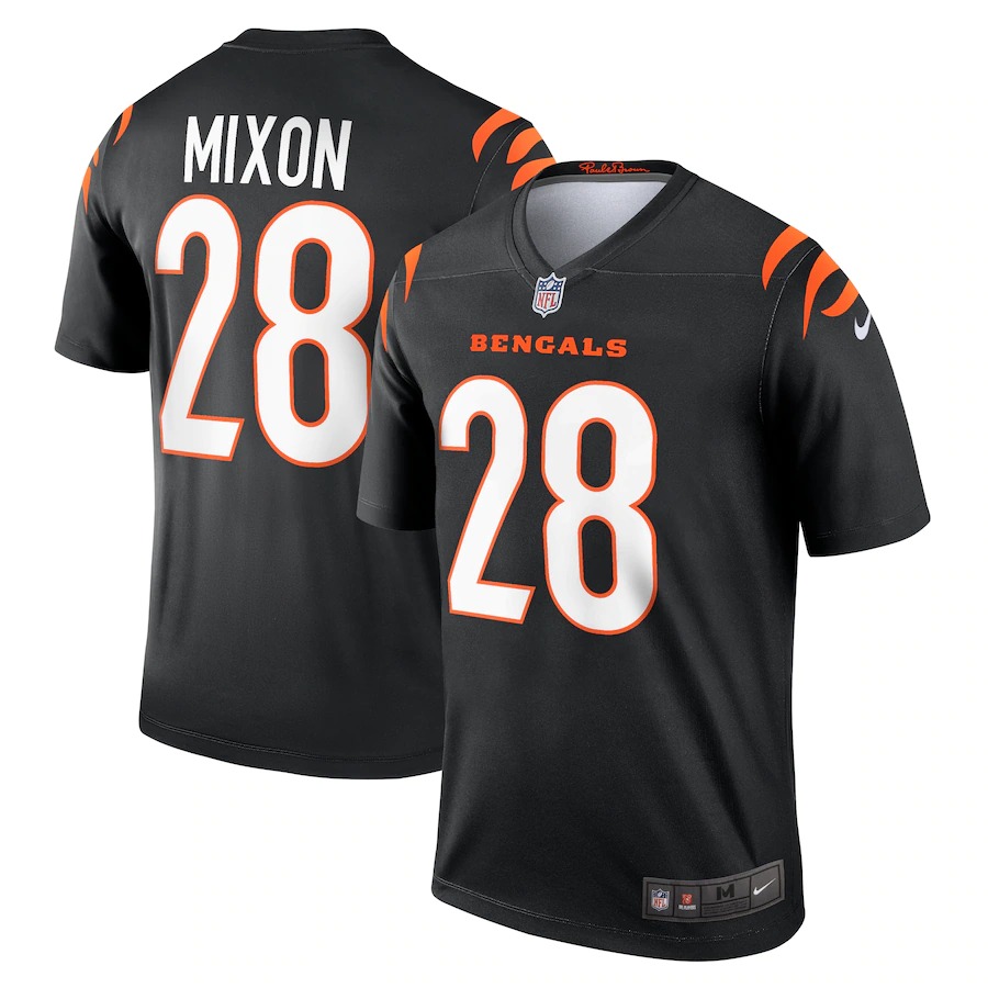 Cincinnati Bengals #28 Joe Mixon Black Youth Legend Jersey