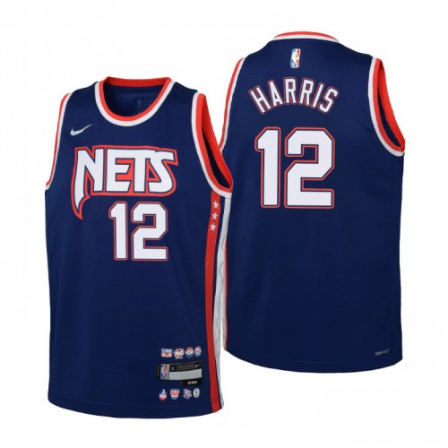 Brooklyn Brooklyn Nets #12 Joe Harris Youth Navy 2021/22 Swingman Jersey - City Edition Youth