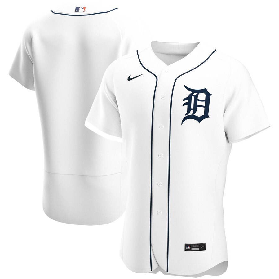 Detroit Tigers Men's White Home 2020 Authentic Official Team Jersey