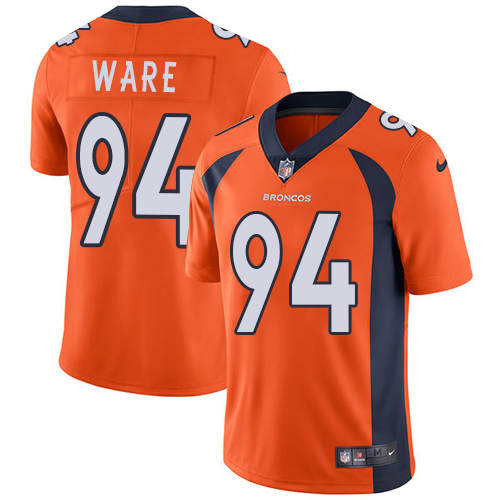 Denver Broncos #94 DeMarcus Ware Orange Team Color Men's Stitched Vapor Untouchable Limited Jersey Men's