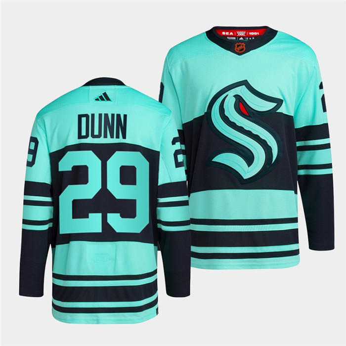 Seattle Kraken #29 Vince Dunn Men's Adidas Reverse Retro 2.0 Authentic Player Jersey - Blue