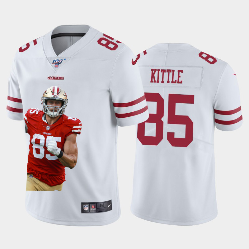 San Francisco 49ers #85 George Kittle Team Hero 1 Vapor Limited 100 Jersey White