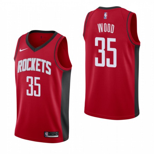 Houston Houston Rockets #35 Christian Wood Mens 2019-20 Icon Edition Red Stitched Youth Jersey Youth