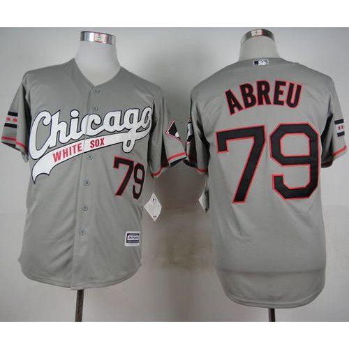 Chicago White Sox #79 Jose Abreu Grey New Cool Base Stitched Jersey Men's