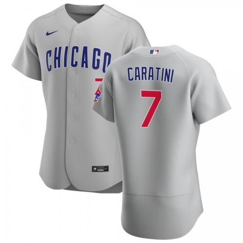 Chicago Chicago Cubs #7 Victor Caratini Men's Gray Road 2020 Authentic Team Jersey Men's