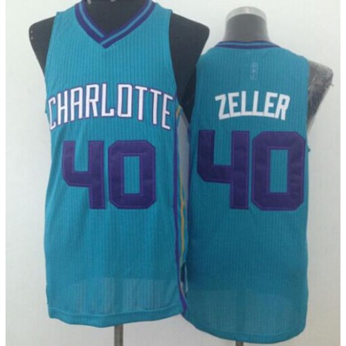 Revolution 30 Charlotte Hornets #40 Cody Zeller Light Blue Stitched Jersey Mens